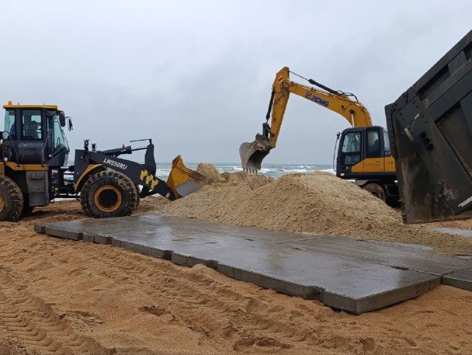 Полметра песка: как в Анапе восстанавливают пляжи